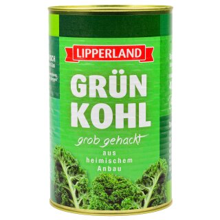 LIPPERLAND GR&Uuml;NKOHL handverlesen vegan Konserve F&uuml;llm 4KG ATG 2,8KG