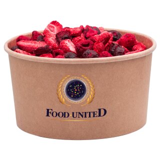 Food-United ROTE FR&Uuml;CHTE MIX GEFRIERGETROCKNET 200g Himbeere Erdbeere Kirsche