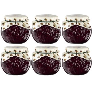 DARBO WALDBEEREN-KONFIT&Uuml;RE EXTRA NATURREIN 6x 640g DARBO im Dekorglas