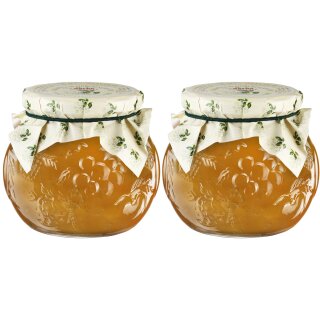 DARBO HOLUNDERBL&Uuml;TEN-GELEE naturrein 2x 640g im Dekorglas