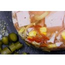 SCHINKENS&Uuml;LZE 1000g Wurst-Sulze in Aspik mit Kochschinken Gem&uuml;se