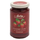 DARBO Erdbeer Fruchtaufstrich ZUCKERREDUZIERT Garten-Erdbeere 250g Glas