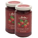 DARBO Erdbeer Fruchtaufstrich ZUCKERREDUZIERT Garten-Erdbeere 2x 250g Glas