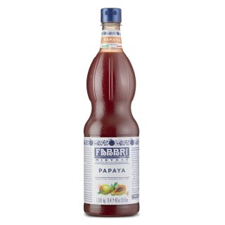 PAPAYA SIRUP 1L von FABBRI 1905 Mixybar f&uuml;r Papaya-Wodka-Sour Rum Cocktails