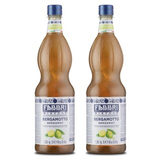 BERGAMOTTE SIRUP   2x1L von FABBRI Mixybar f&uuml;r Gin Rum Lik&ouml;r Ocean-Blu-Spritz SBritz