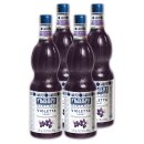 VIOLET SIRUP 4x1L aus Veilchen-Bl&uuml;ten-Konzentrat von FABBRI Mixybar f&uuml;r Wodka Gin