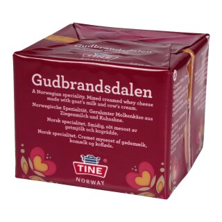 Gudbrandsdalen K&auml;se 250g Tine Brunost Gjetost Molkenk&auml;se Norwegenk&auml;se Braunk&auml;se