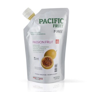 Pacific Fruit P&uuml;ree Passionsfrucht 1kg als F&uuml;llung f&uuml;r Pralinen &amp; Torten