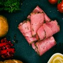 LANDPERLE Pastrami Rinderschinken am St&uuml;ck 4x 1,2 kg f&uuml;r Burger &amp; Sandwiches